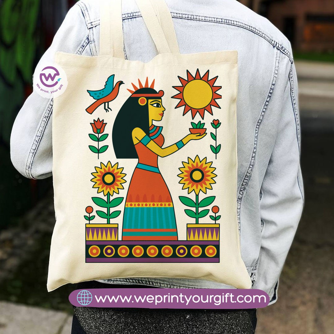 Egyptian Pharaonic Canvas Tote Bag