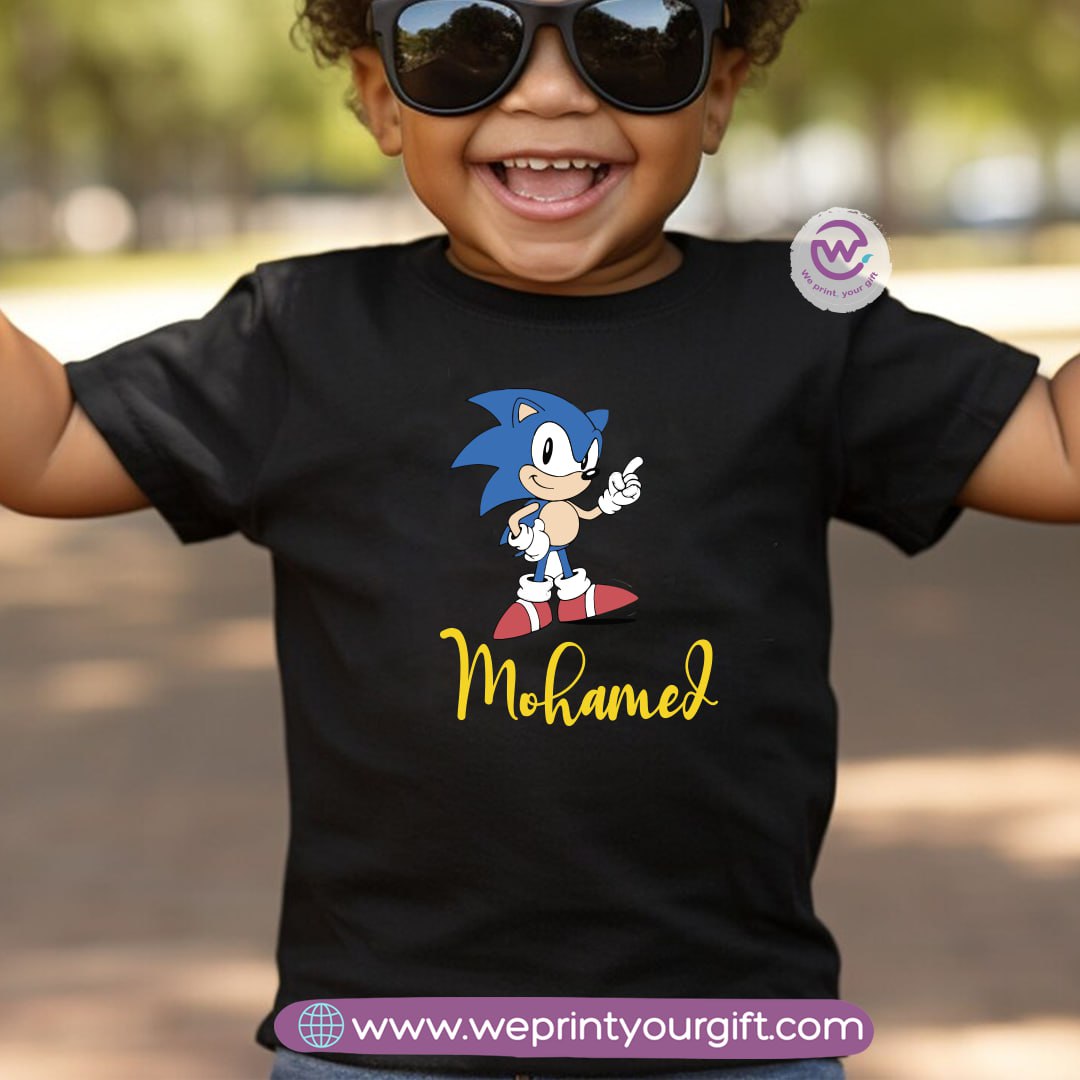 Custom Kids T-Shirt- Sonic