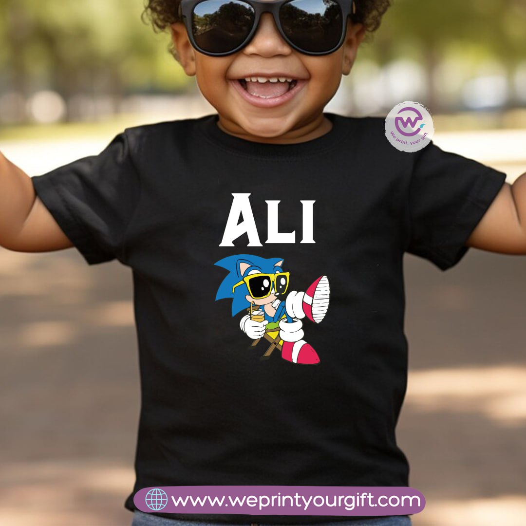 Custom Kids T-Shirt- Sonic