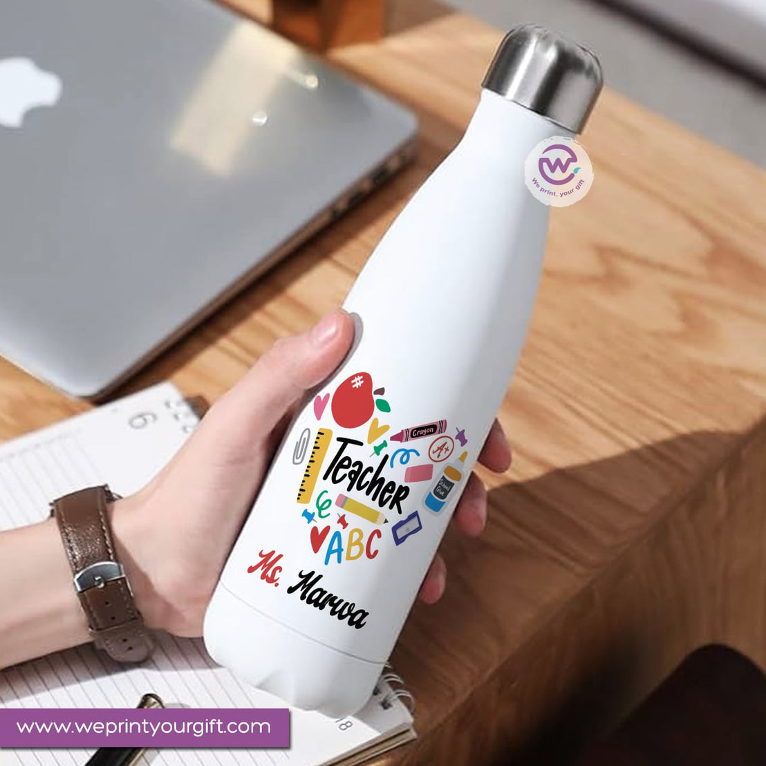 Custom Thermal Water Bottle-Teacher