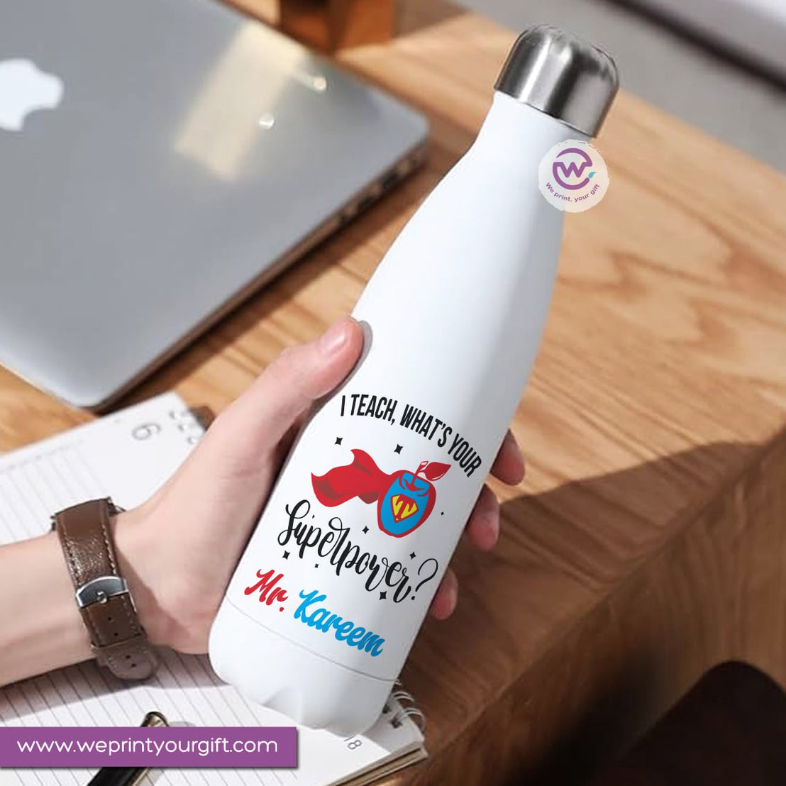 Custom Thermal Water Bottle-Teacher