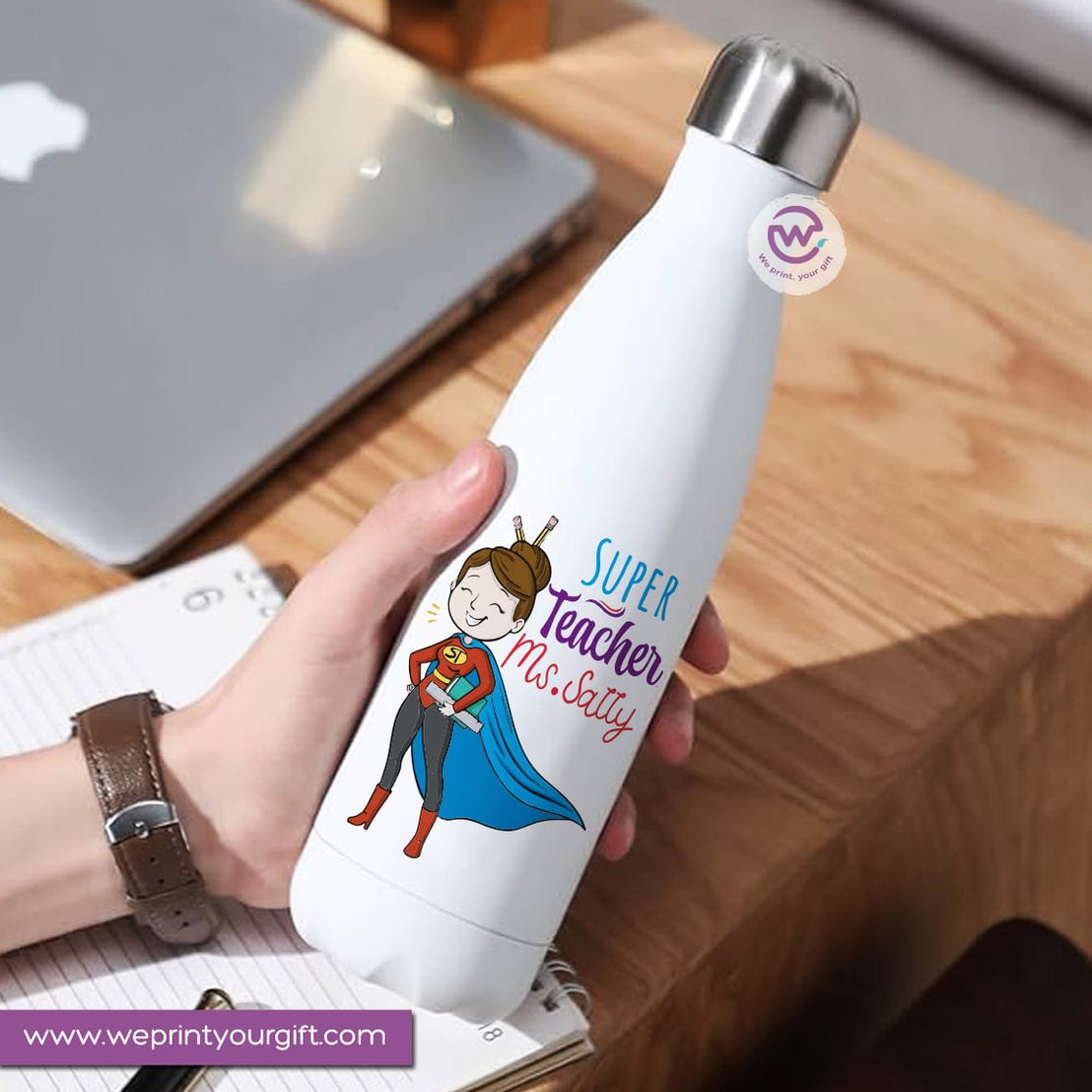 Custom Thermal Water Bottle-Teacher