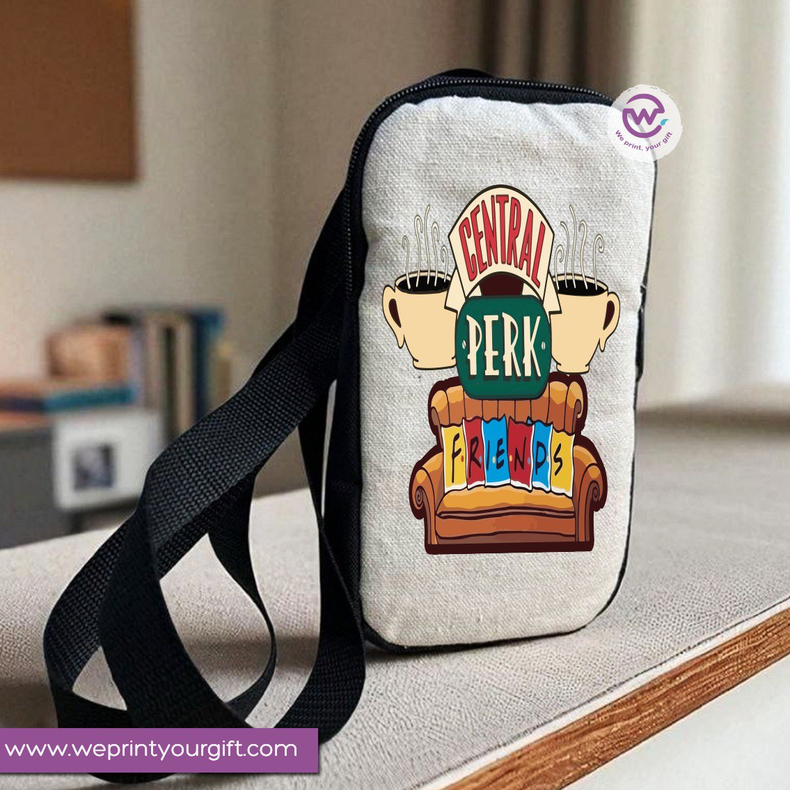 Fabric mobile bag- Friends