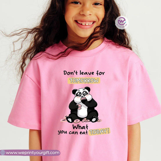 Kids T-shirt for girls- Panda