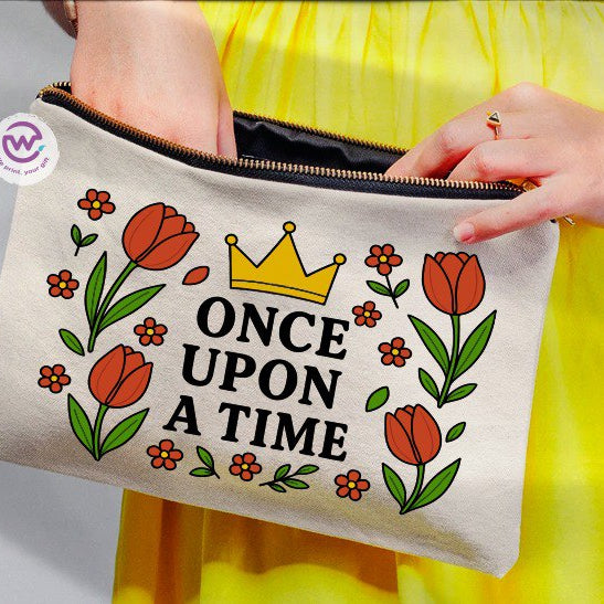 Fabric makeup case - English quotes