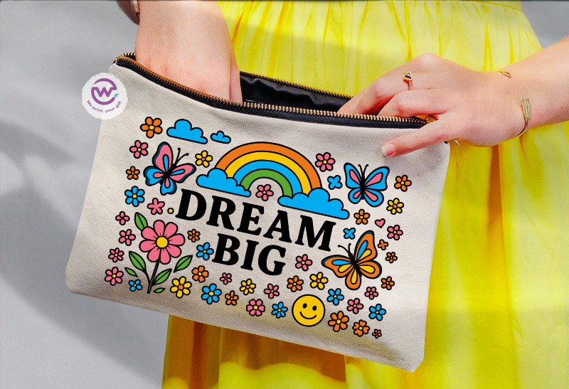 Fabric makeup case - English quotes