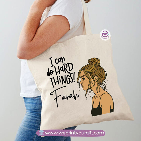 حقيبة تسوق نسائية - أزهار - أسماء