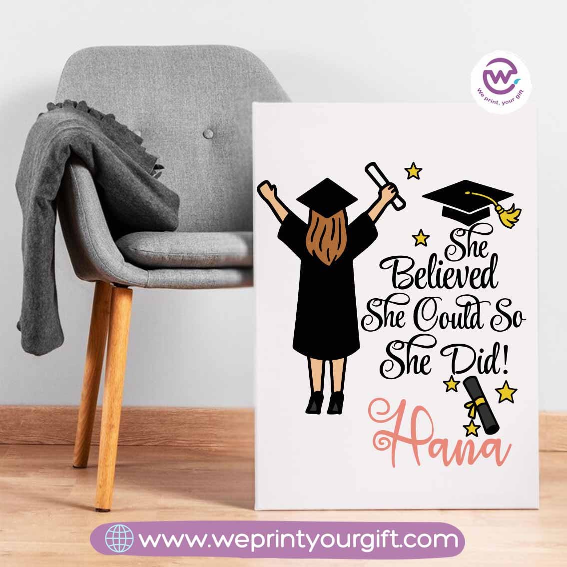 Custom wall frame- Graduation