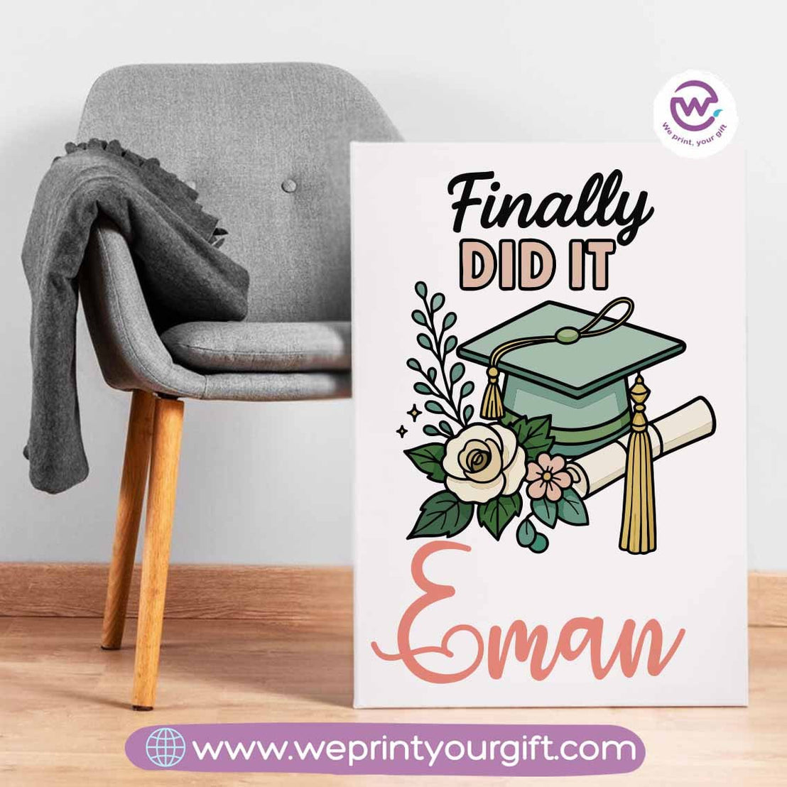 Custom wall frame- Graduation