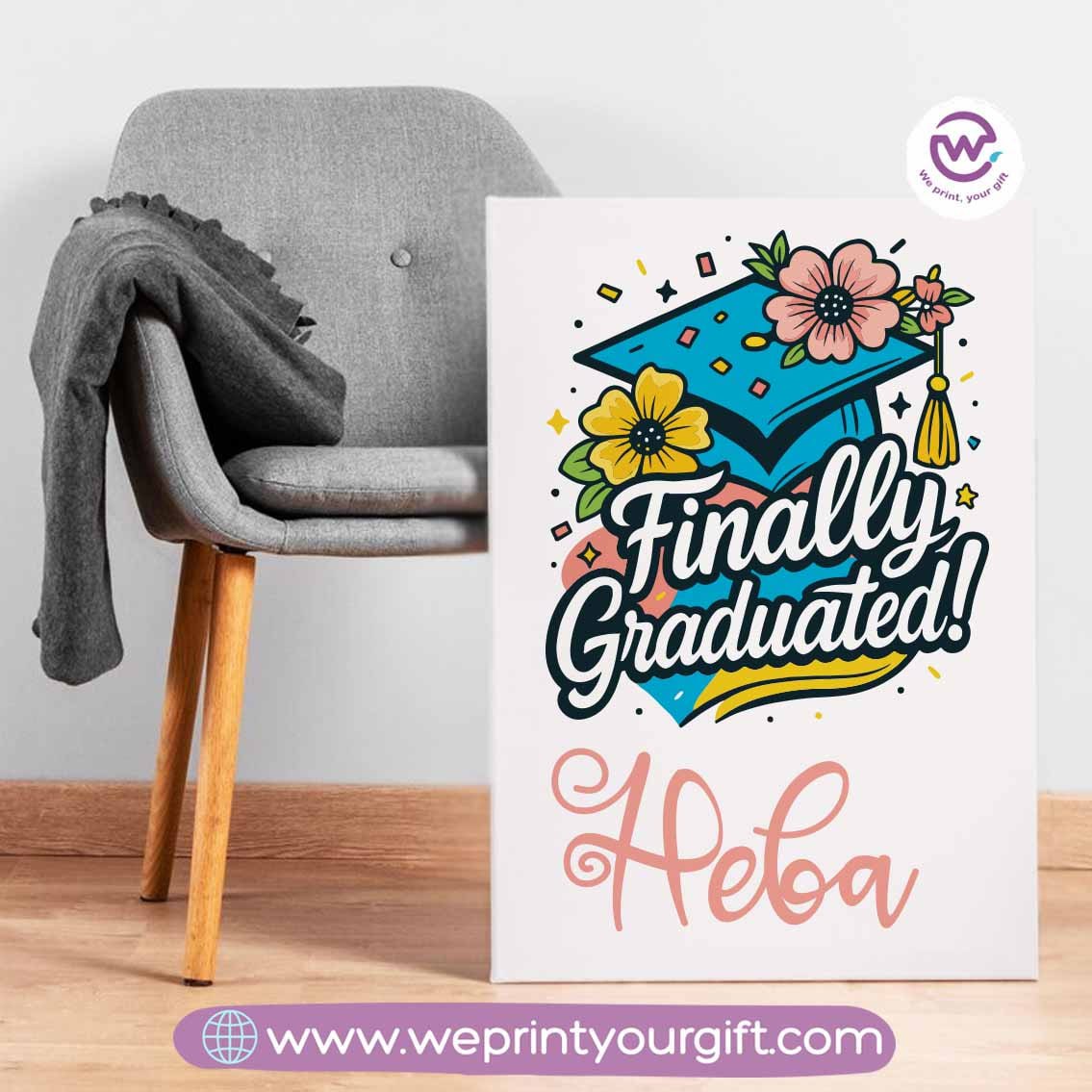 Custom wall frame- Graduation