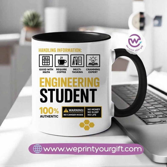 Custom mug- Colored inside mug- Engineer