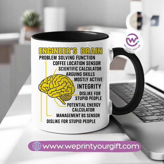 Custom mug- Colored inside mug- Engineer