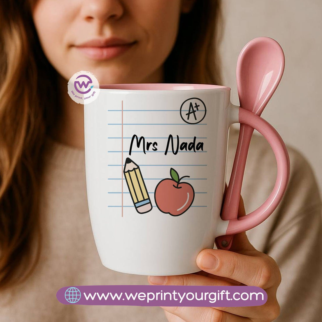 Teacher Mug with Spoon