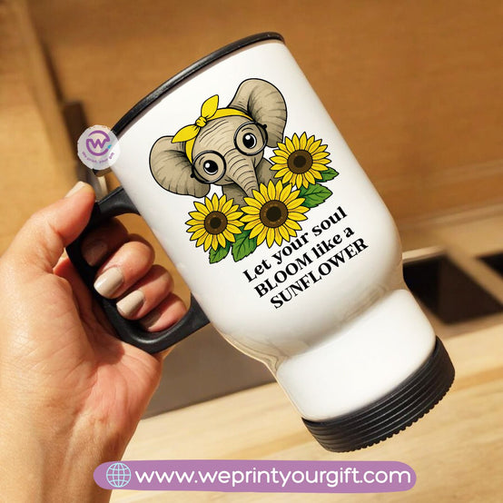 Travel mug- Sunflower