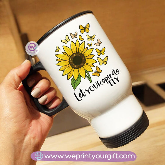 Travel mug- Sunflower