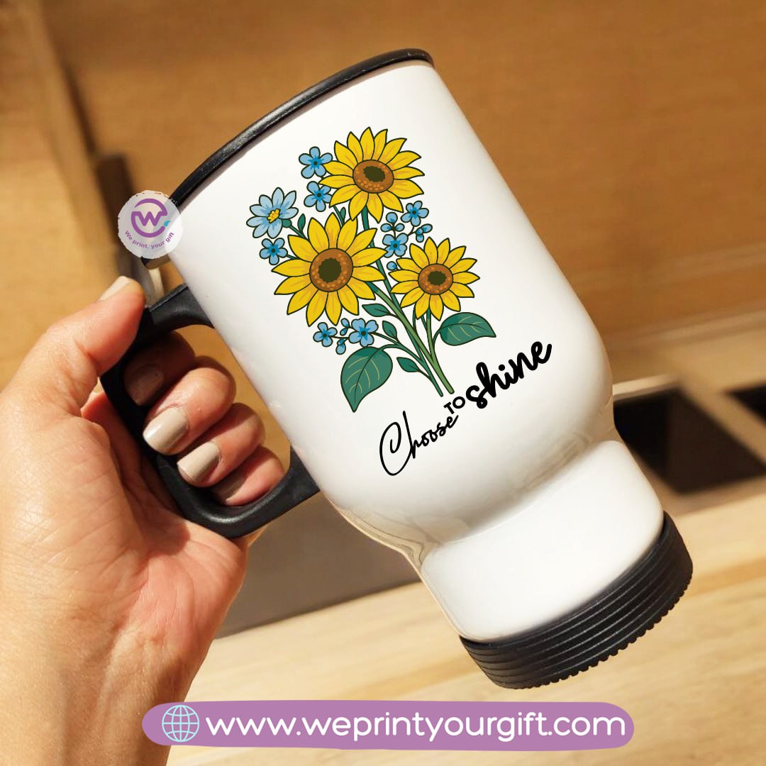 Travel mug- Sunflower