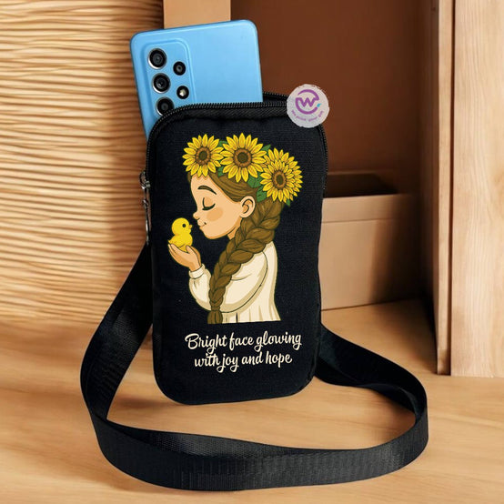 Fabric mobile bag - Sunflower