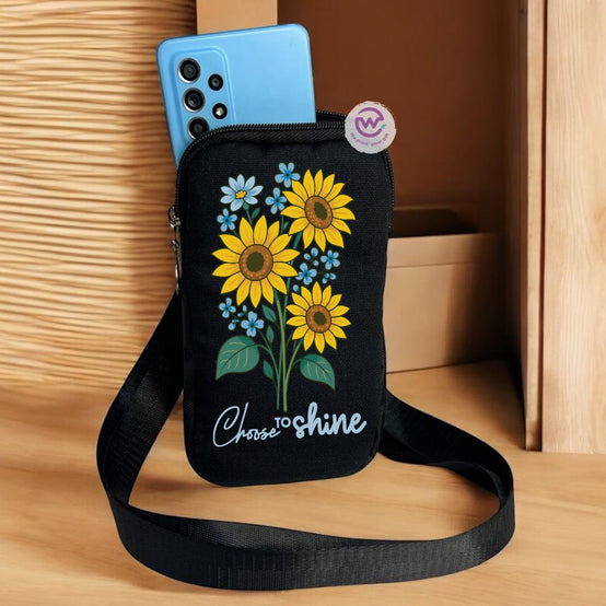 Fabric mobile bag - Sunflower