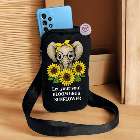 Fabric mobile bag - Sunflower