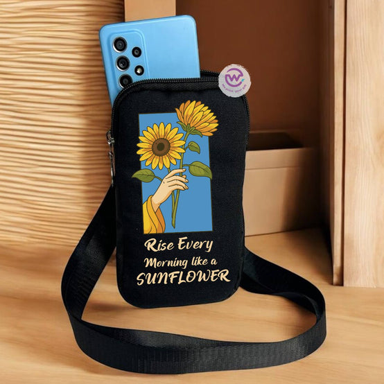 Fabric mobile bag - Sunflower