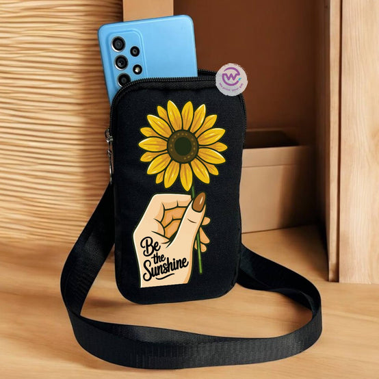 Fabric mobile bag - Sunflower
