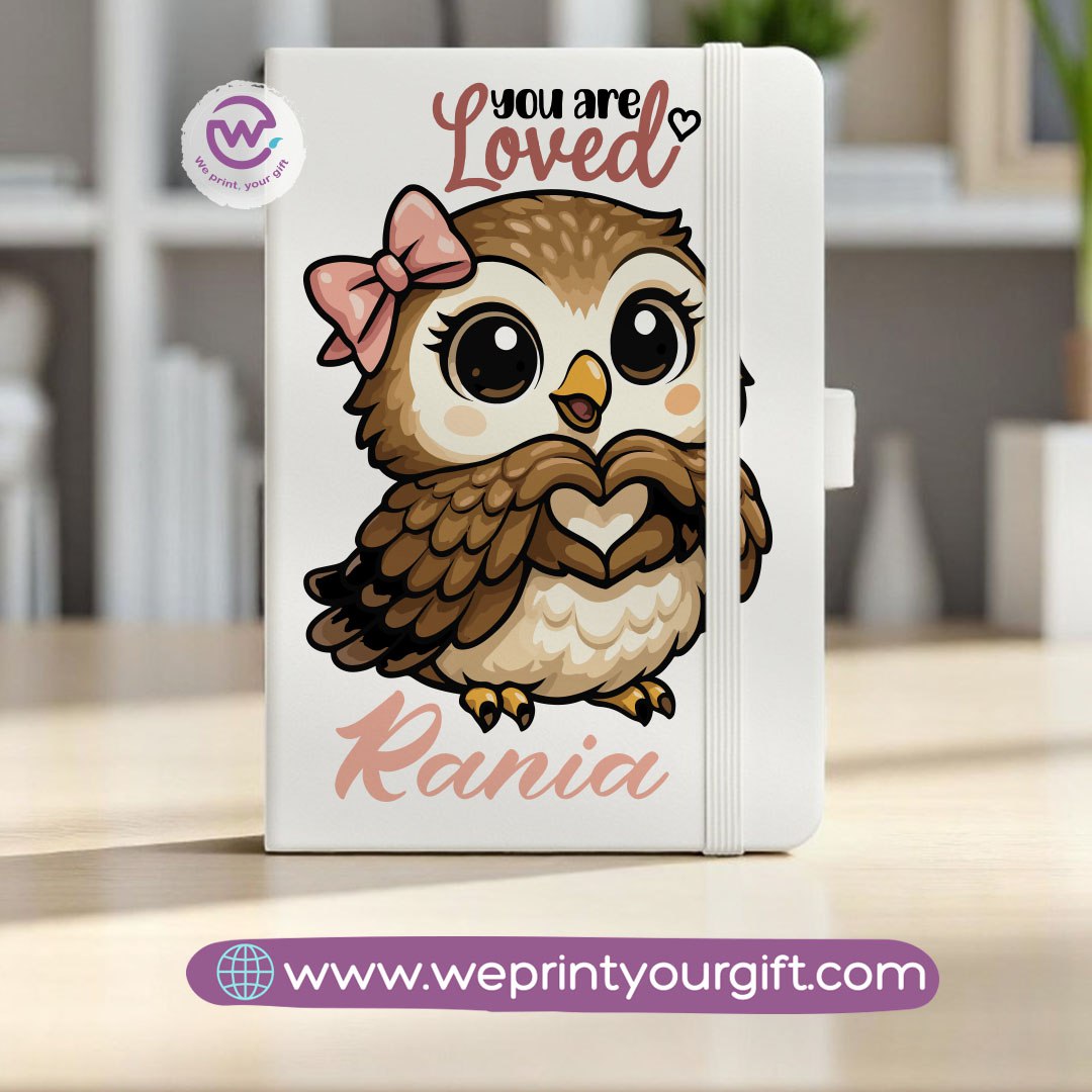 Rubber Notebook- Owl- Names