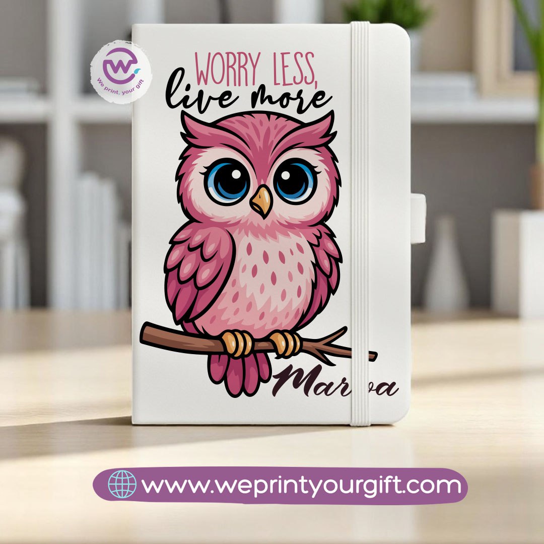 Rubber Notebook- Owl- Names