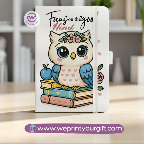 Rubber Notebook- Owl- Names
