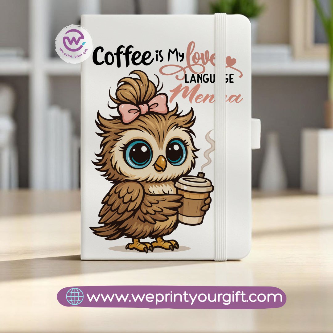 Rubber Notebook- Owl- Names