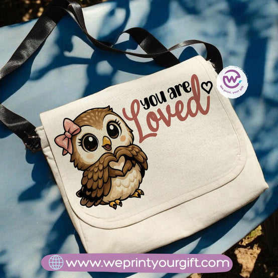 custom cross bag- Owl- Motivation