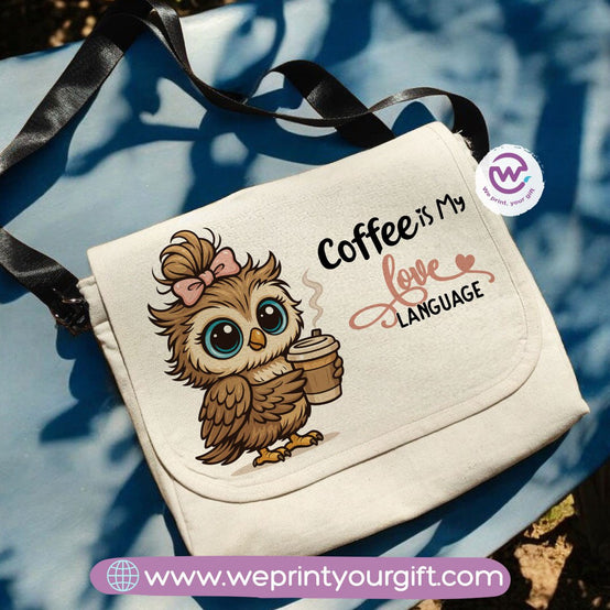 custom cross bag- Owl- Motivation