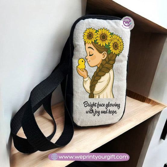 Fabric mobile bag- Floral- Motivation