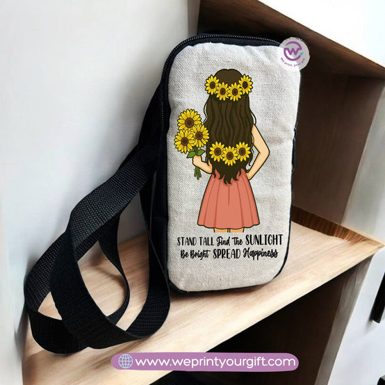 Fabric mobile bag- Floral- Motivation