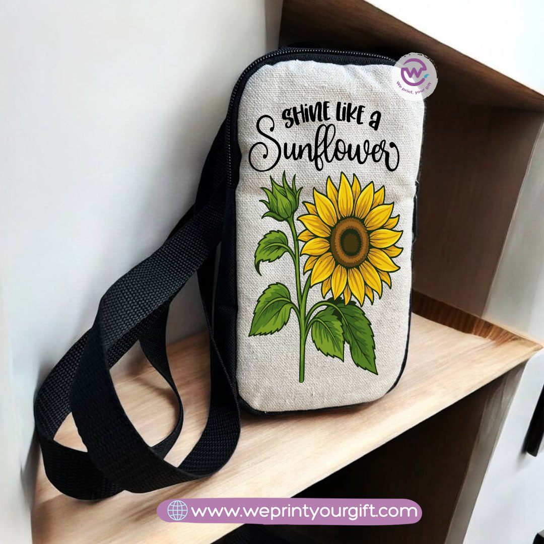 Fabric mobile bag- Floral- Motivation