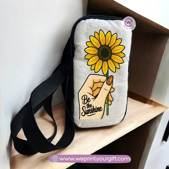 Fabric mobile bag- Floral- Motivation