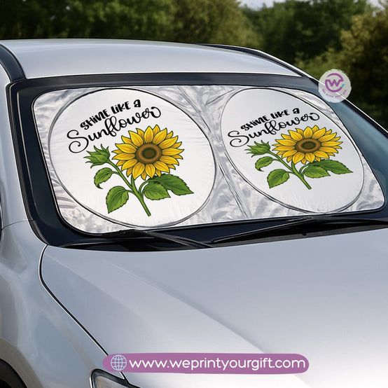 Front Car Sunshade- Sun flower