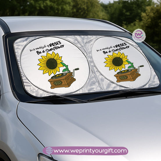 Front Car Sunshade- Sun flower
