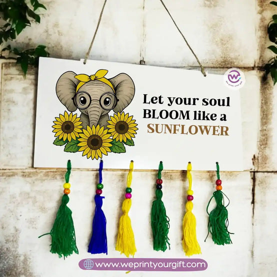 Wooden wall hanging- Sunflower