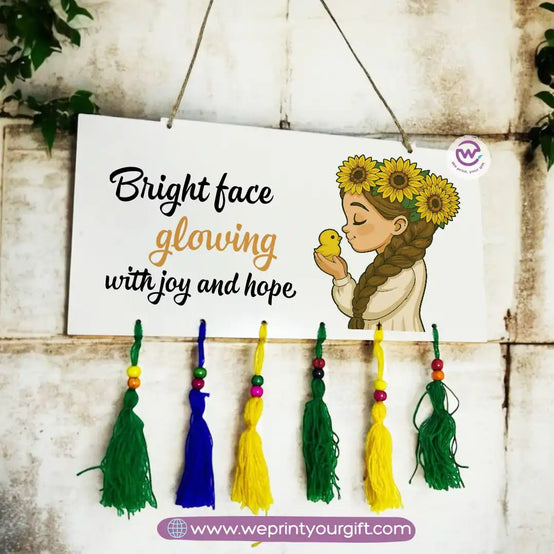 Wooden wall hanging- Sunflower