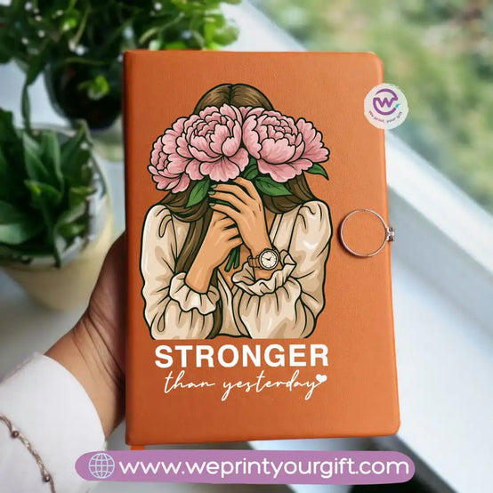 Custom notebook- Leather notebook- Floral