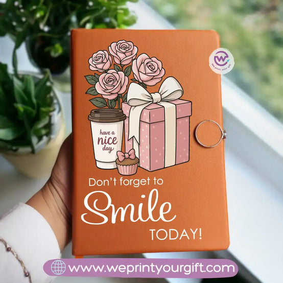 Custom notebook- Leather notebook- Floral