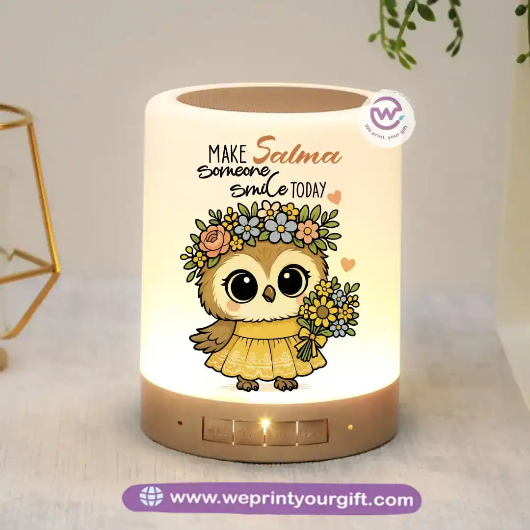 Portable Speaker and Lamp- Owl