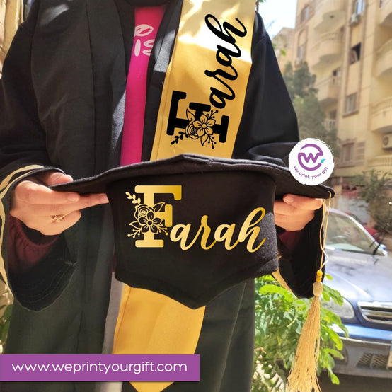 Graduation robe and cap