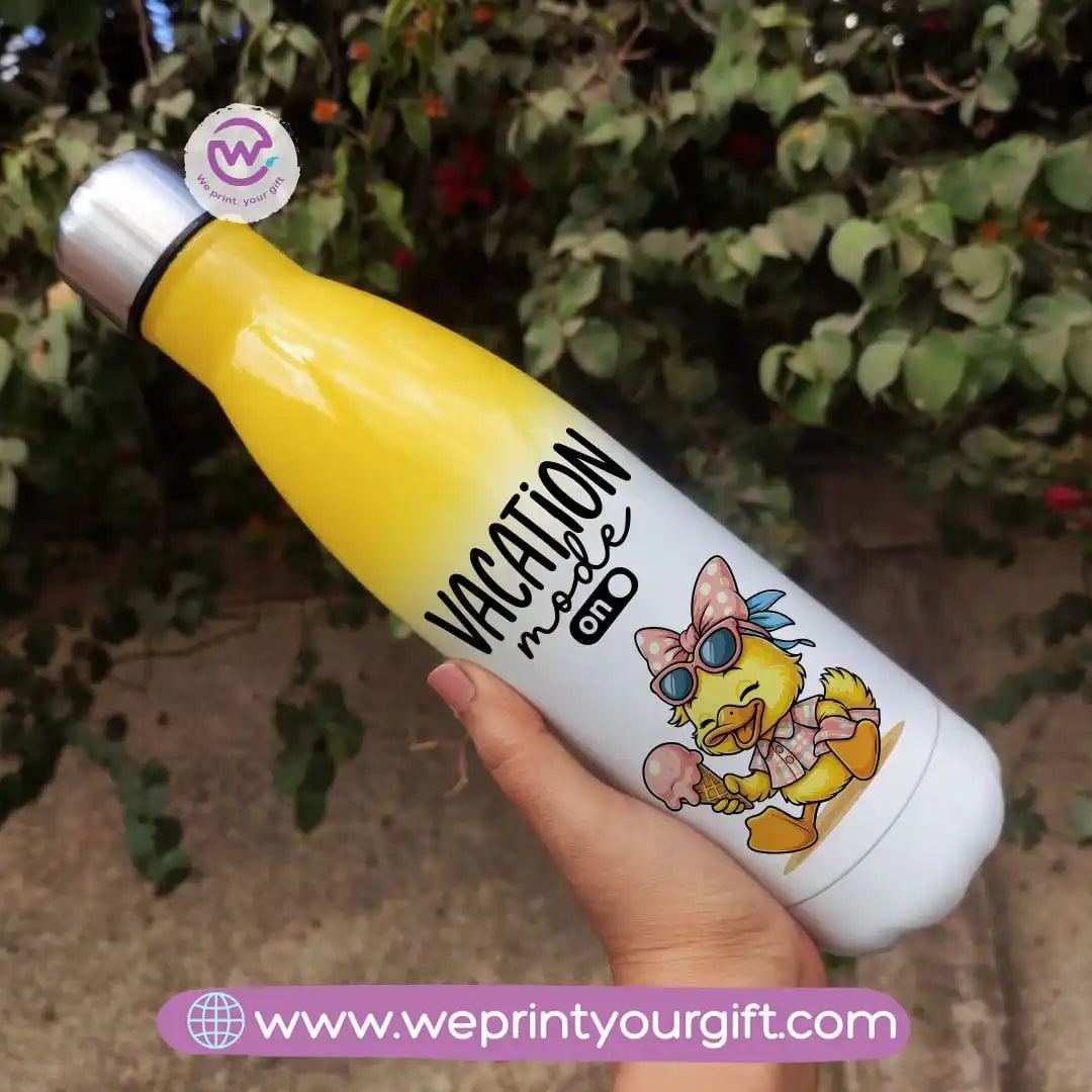 Stainless steel water bottle- Mixed color- Summer