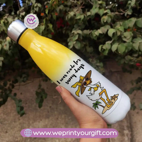 Stainless steel water bottle- Mixed color- Summer