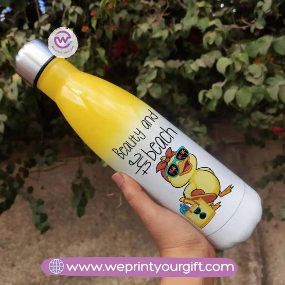 Stainless steel water bottle- Mixed color- Summer