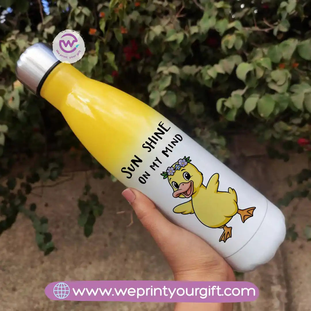 Stainless steel water bottle- Mixed color- Summer