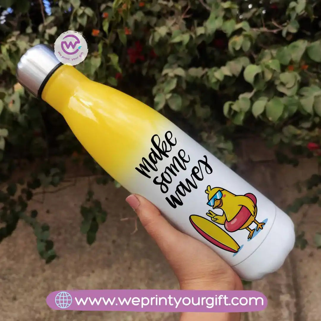 Stainless steel water bottle- Mixed color- Summer