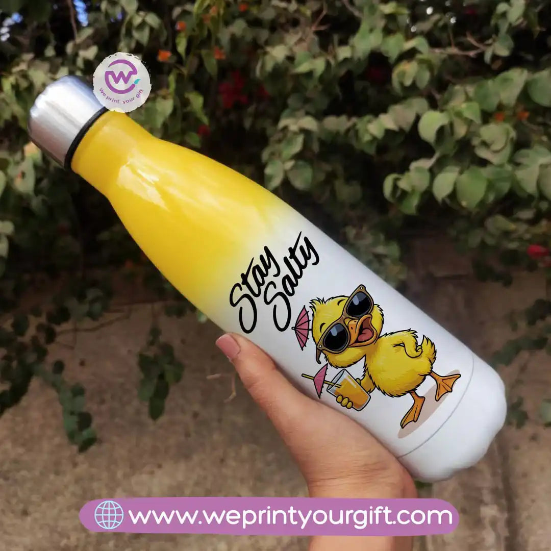 Stainless steel water bottle- Mixed color- Summer