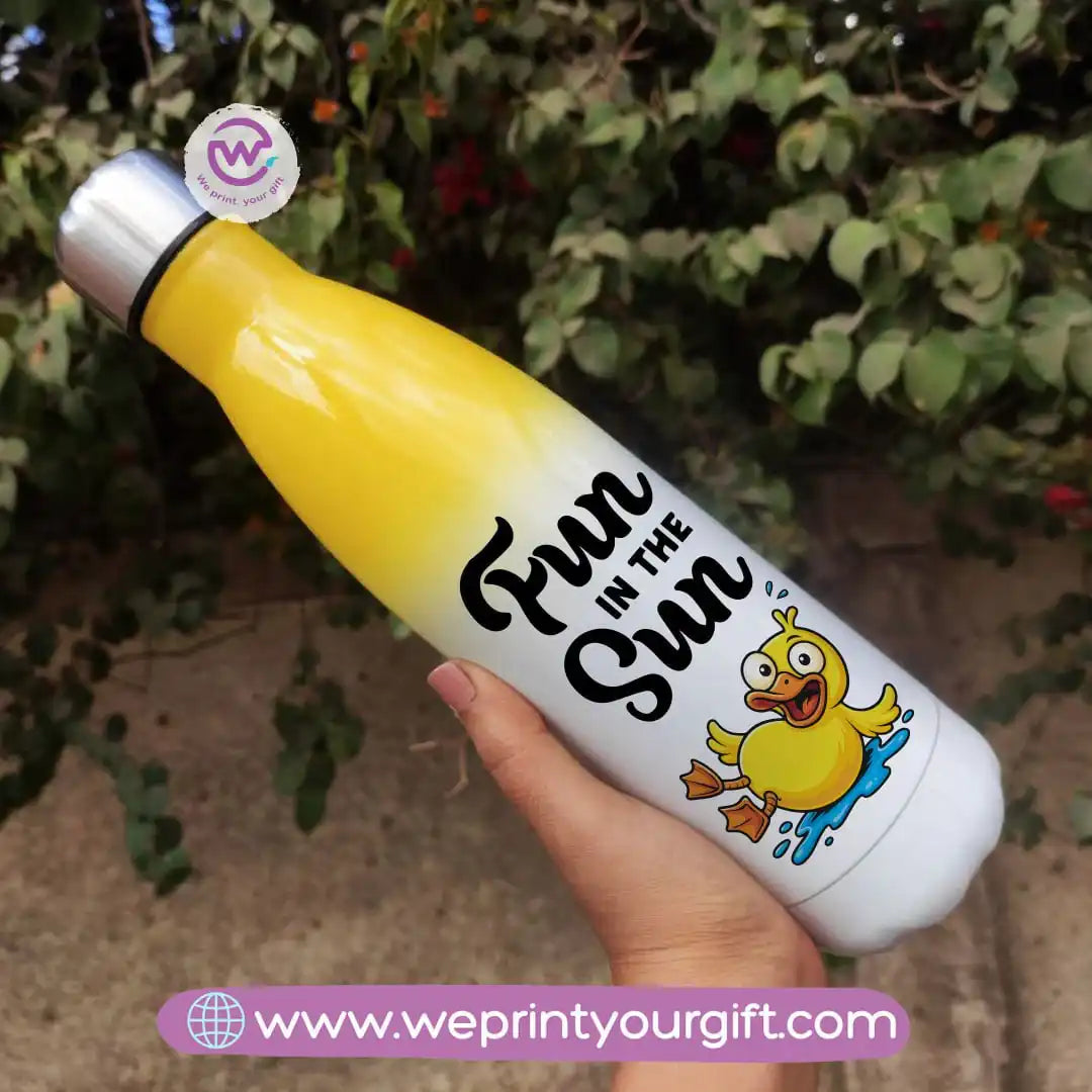 Stainless steel water bottle- Mixed color- Summer